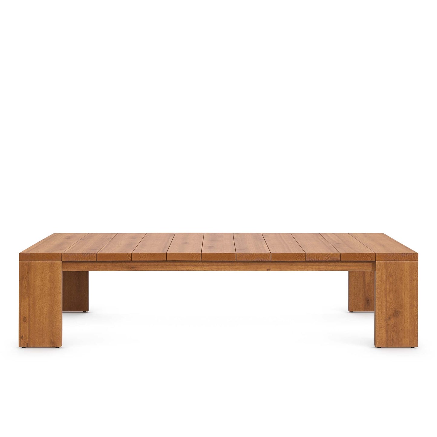 Tahoe 2-Piece Outdoor Patio Acacia Wood Sofa and Coffee Table Set in Natural Cocoa by Modway (6799)