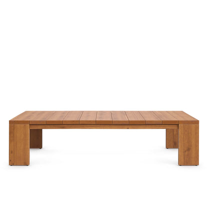 Tahoe 2-Piece Outdoor Patio Acacia Wood Sofa and Coffee Table Set in Natural Cocoa by Modway (6799)