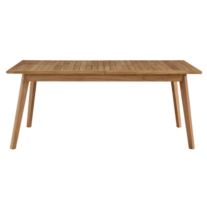Vienna Outdoor Patio Teak Wood Extendable Dining Table in Natural by Modway (6813)