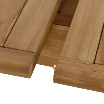 Vienna Outdoor Patio Teak Wood Extendable Dining Table in Natural by Modway (6813)