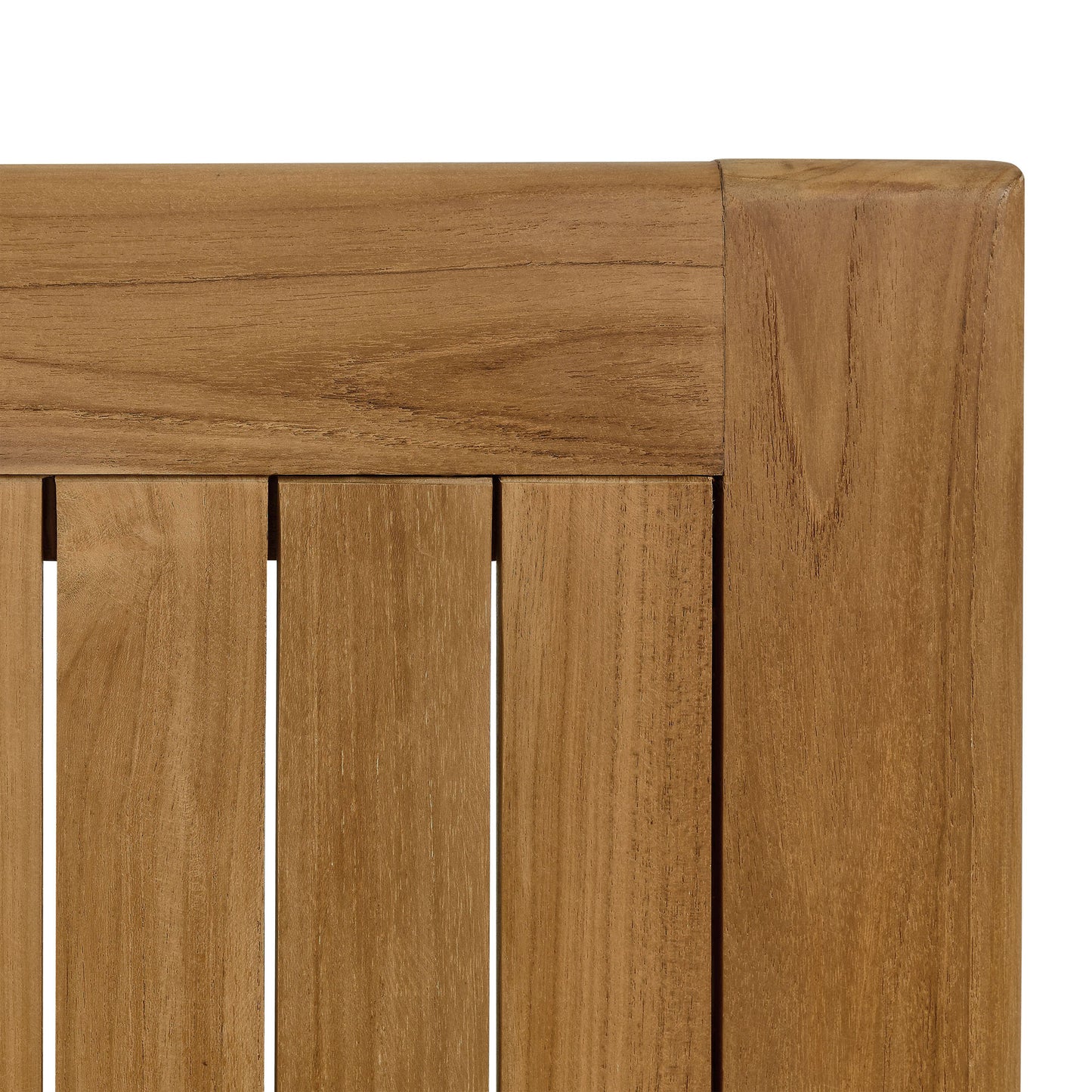 Vienna 34" Square Outdoor Patio Teak Wood Dining Table in Natural by Modway (6814)