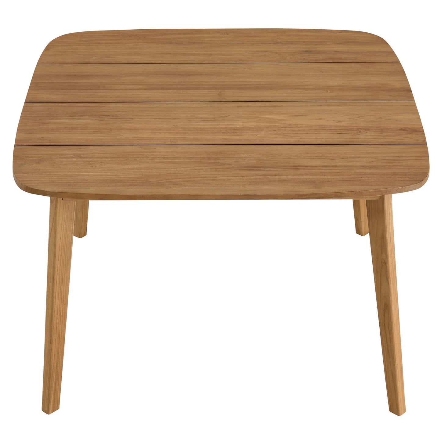 Vienna 5-Piece Outdoor Patio Teak and Rope Dining Set with Curved-Back Armchairs in Natural Black by Modway (6933)