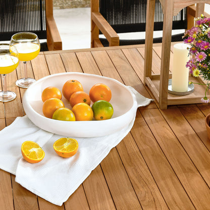 Vienna 7-Piece Outdoor Patio Teak and Rope Dining Set with Armchairs in Natural Black by Modway (6929)