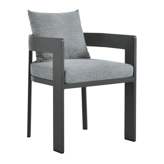 Tahoe Outdoor Patio Aluminum Dining Chair in Gray Gray by Modway (7053)