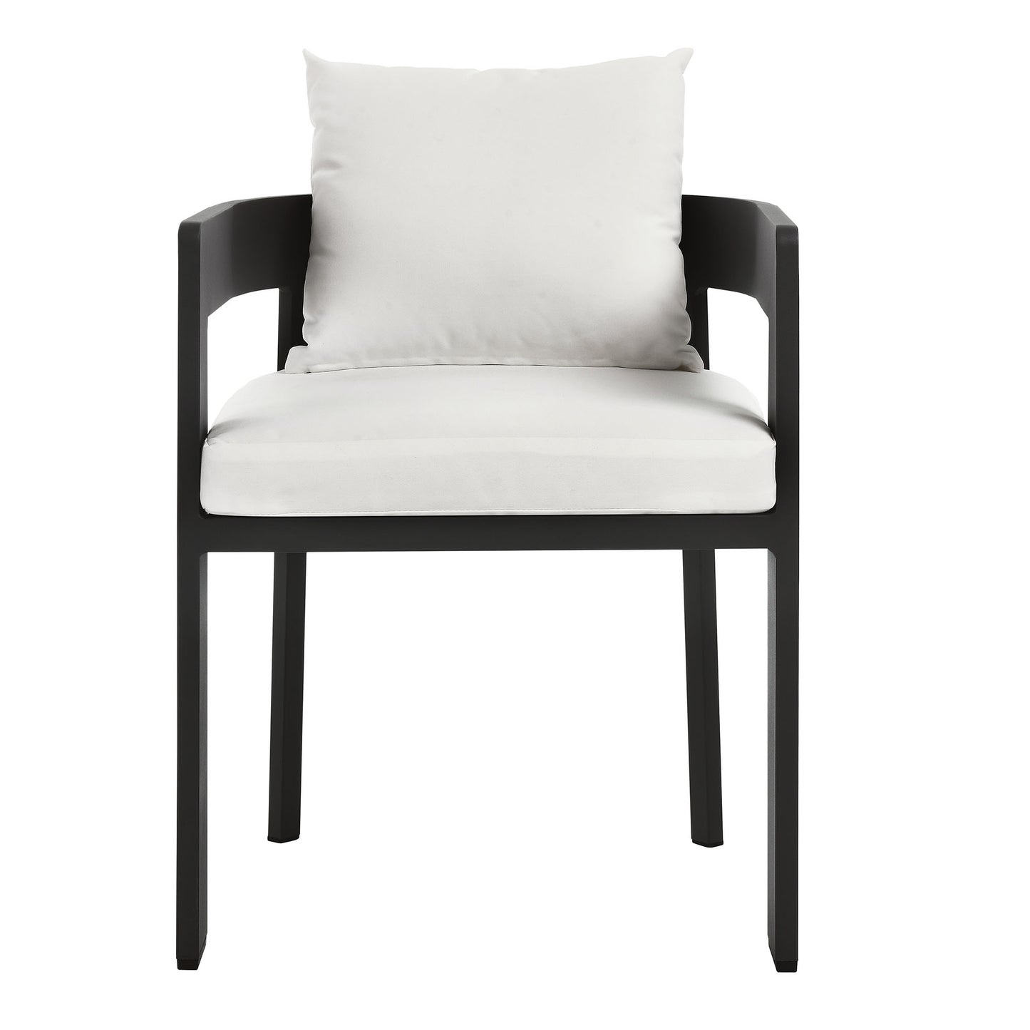 Tahoe Outdoor Patio Aluminum Dining Chair in Gray White by Modway (7053)