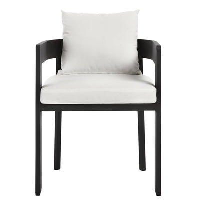 Tahoe Outdoor Patio Aluminum Dining Chair in Gray White by Modway (7053)