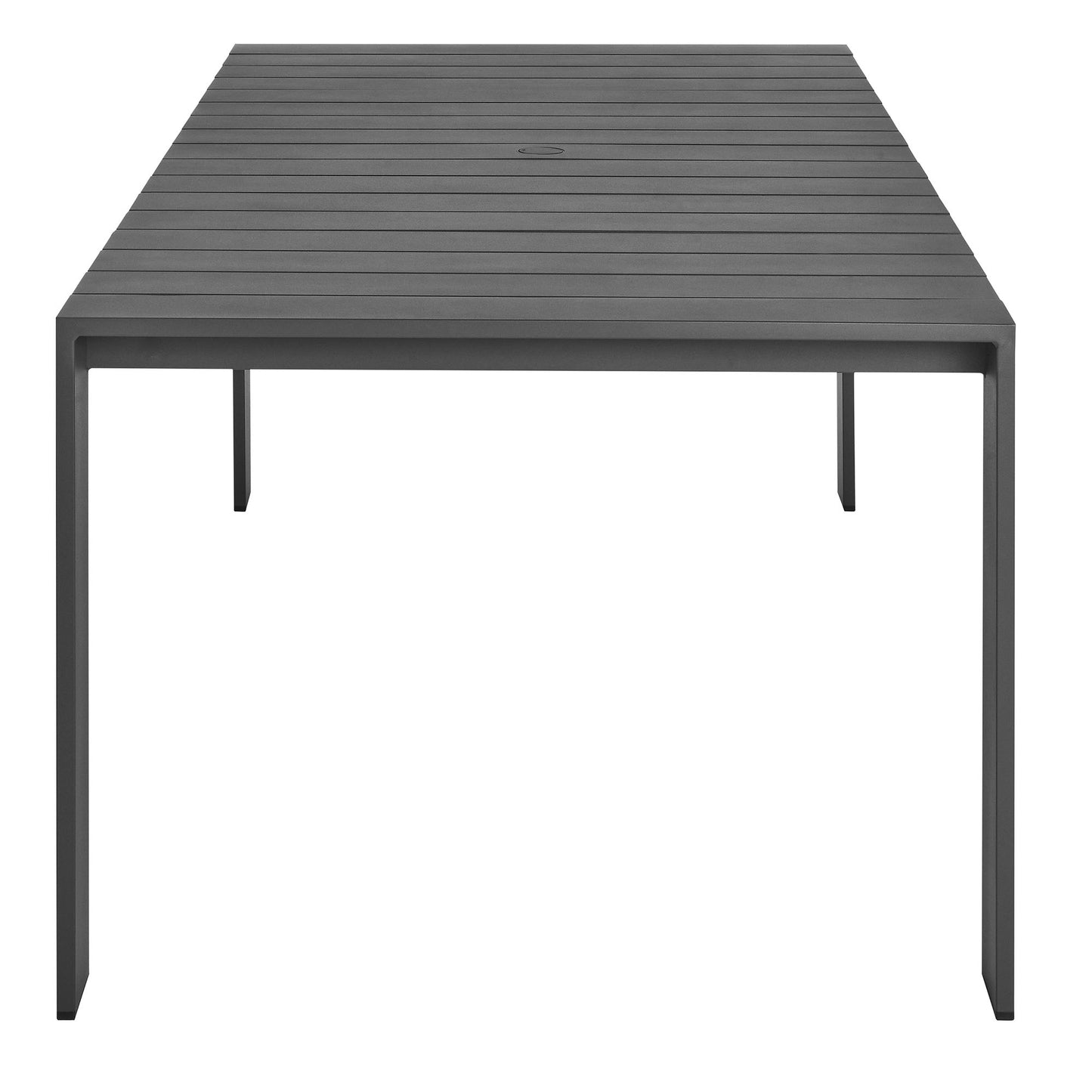 Tahoe Rectangular Outdoor Patio Aluminum Dining Table in Gray by Modway (7054)