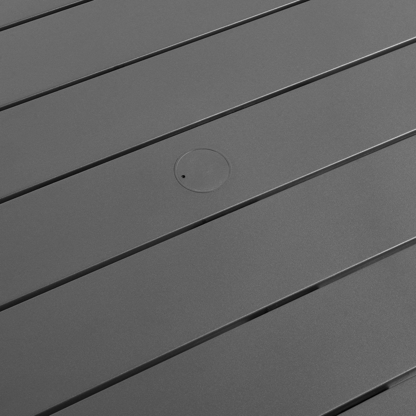 Tahoe Rectangular Outdoor Patio Aluminum Dining Table in Gray by Modway (7054)