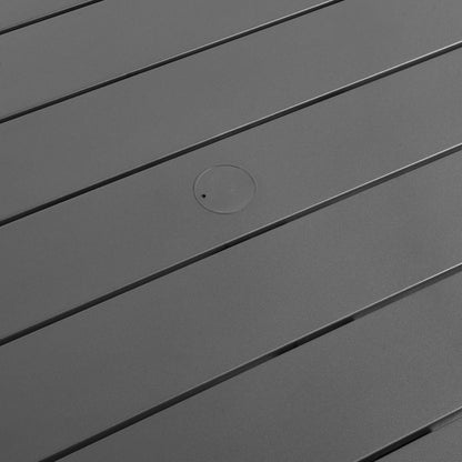 Tahoe Rectangular Outdoor Patio Aluminum Dining Table in Gray by Modway (7054)