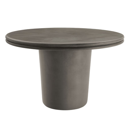 Brion 48" Indoor - Outdoor Patio Concrete Round Dining Table in Gray by Modway (7087)