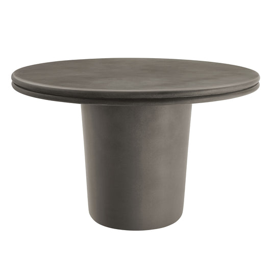 Brion 48" Indoor - Outdoor Patio Concrete Round Dining Table in Gray by Modway (7087)