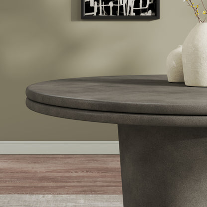 Brion 48" Indoor - Outdoor Patio Concrete Round Dining Table in Gray by Modway (7087)