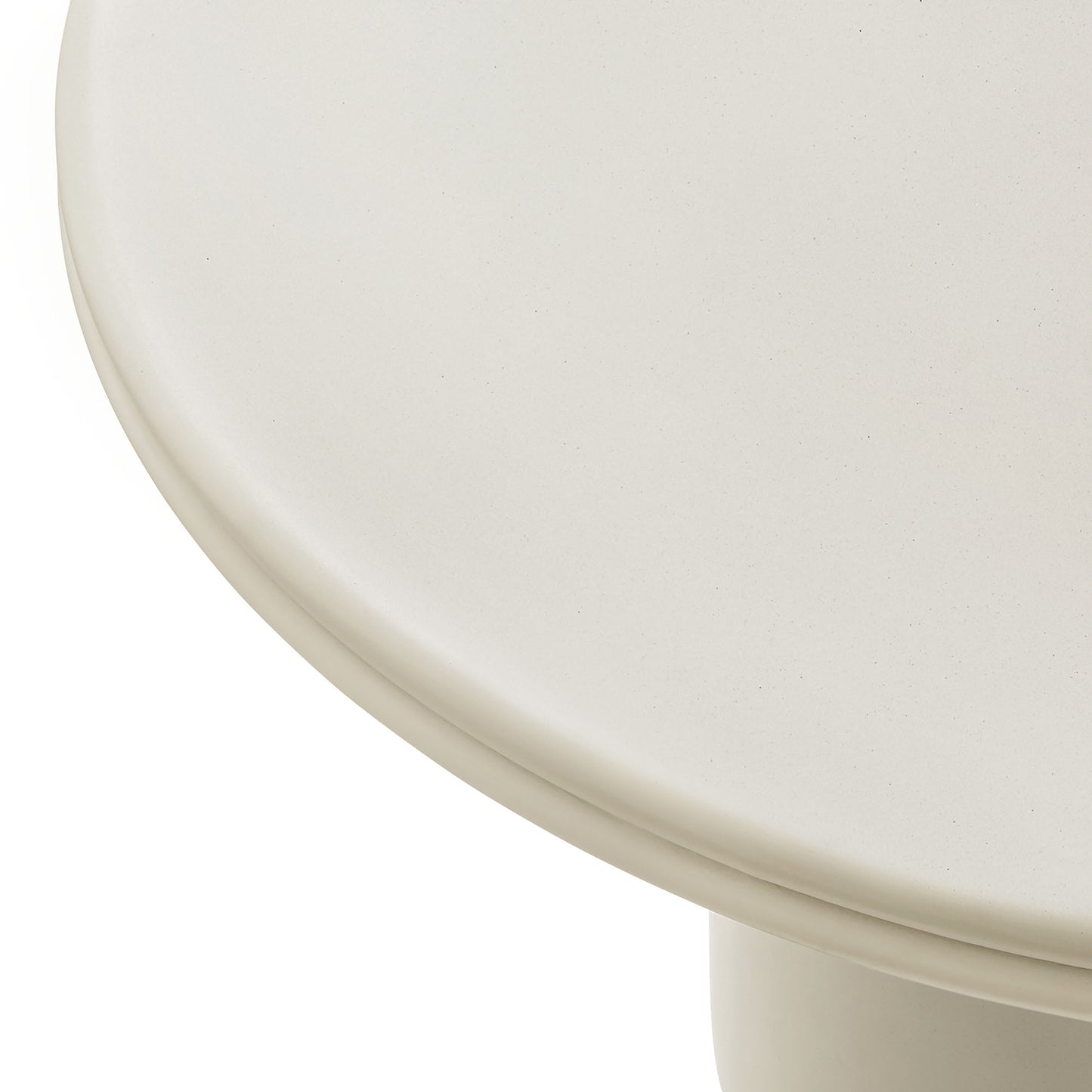 Brion 48" Indoor - Outdoor Patio Concrete Round Dining Table in White by Modway (7087)