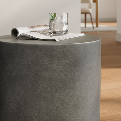 Brion Indoor - Outdoor Patio Concrete Stool in Gray by Modway (7088)