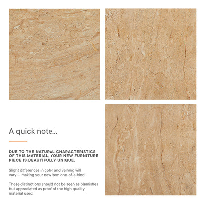 Jordana Square Plinth Indoor - Outdoor Patio Concrete Coffee Table in Travertine by Modway (7095)
