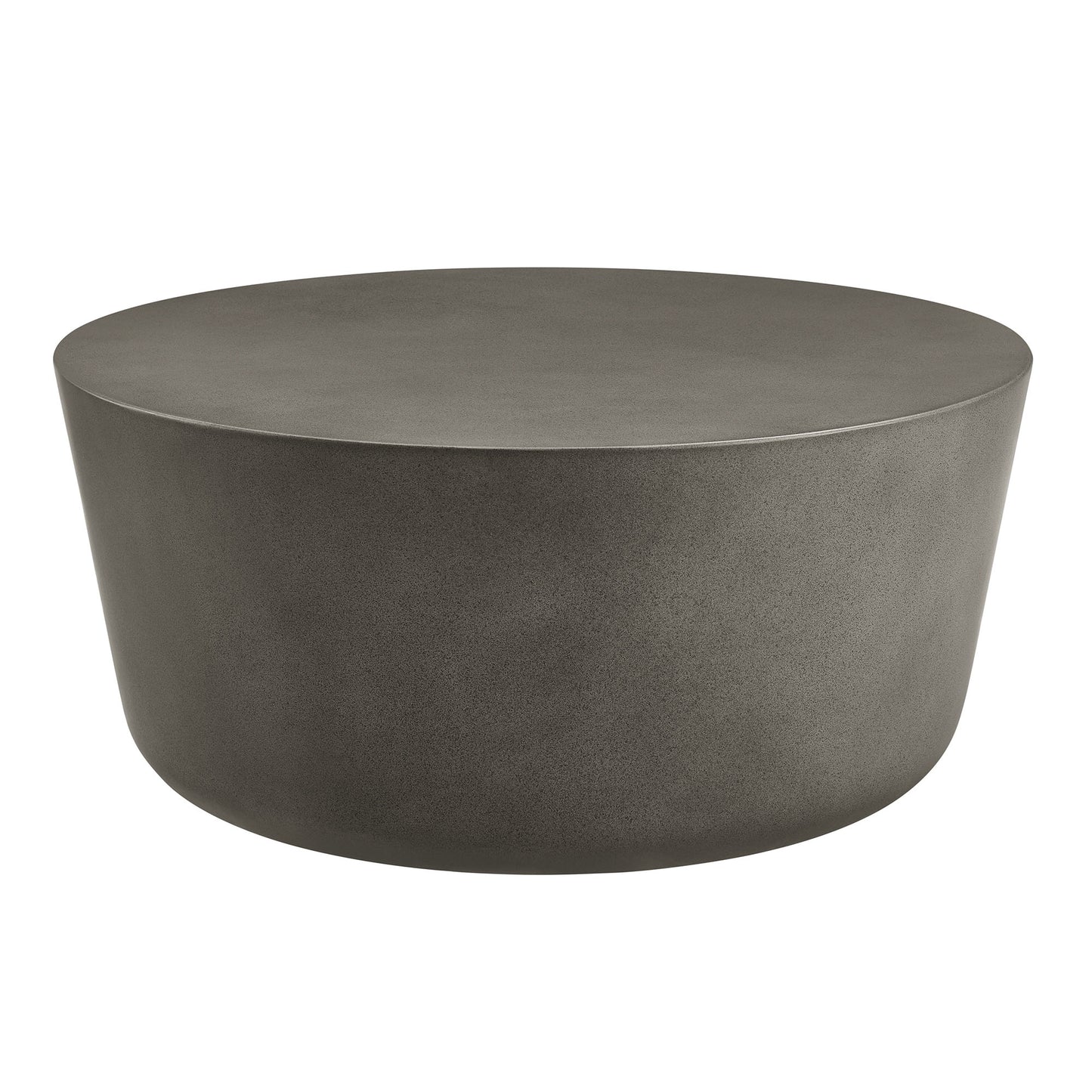 Brion Round Indoor - Outdoor Patio Concrete Coffee Table in Gray by Modway (7099)