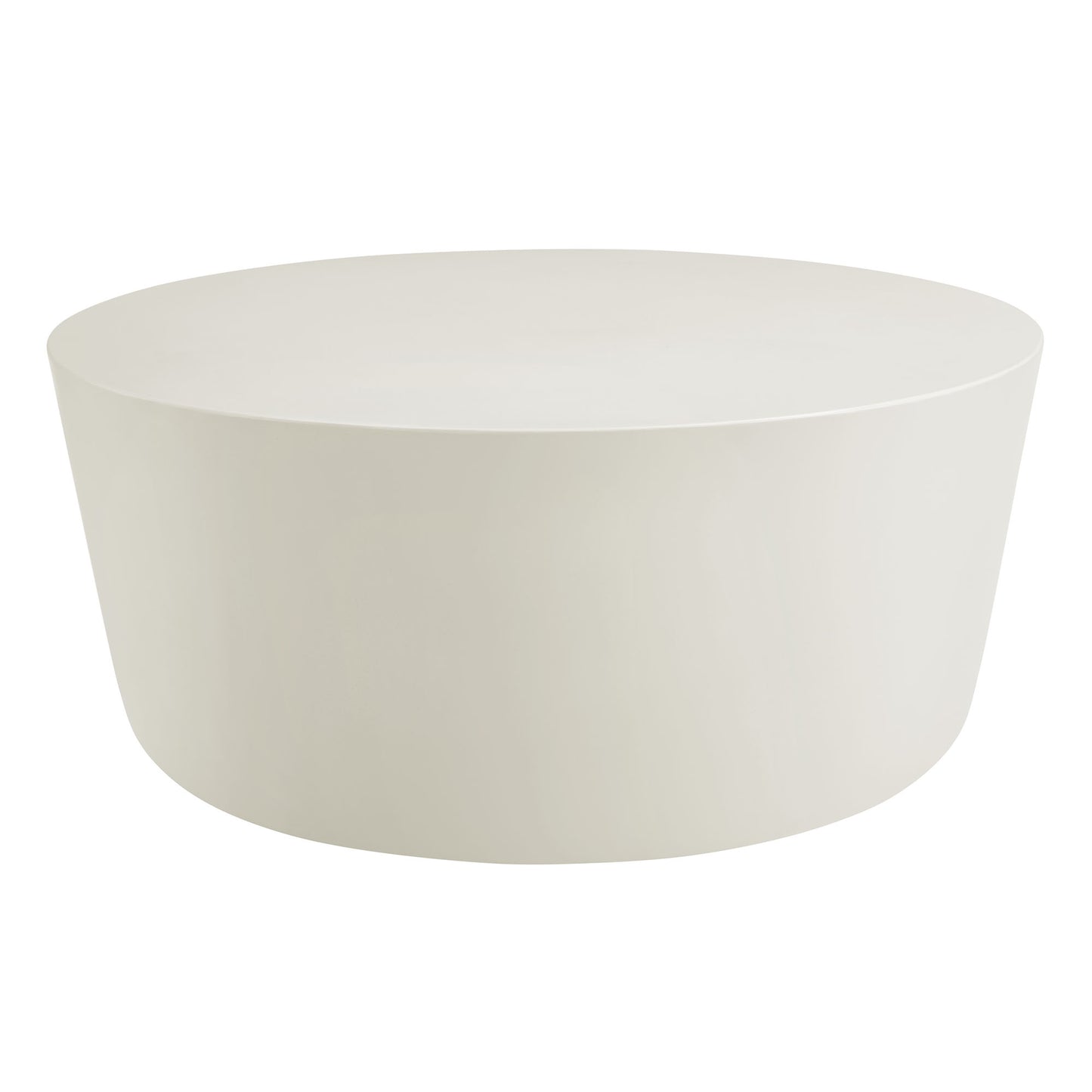 Brion Round Indoor - Outdoor Patio Concrete Coffee Table in White by Modway (7099)