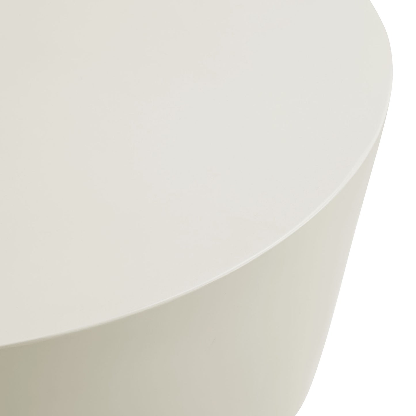 Brion Round Indoor - Outdoor Patio Concrete Coffee Table in White by Modway (7099)