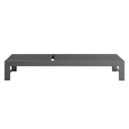 Tahoe Outdoor Patio Mesh and Aluminum Chaise Lounge in Gray by Modway (7235)