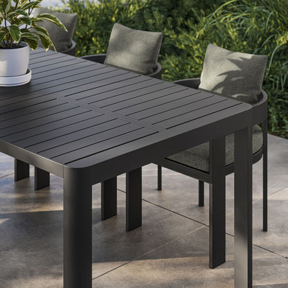 Tahoe Outdoor Patio Aluminum Extendable Dining Table in Gray by Modway (7236)