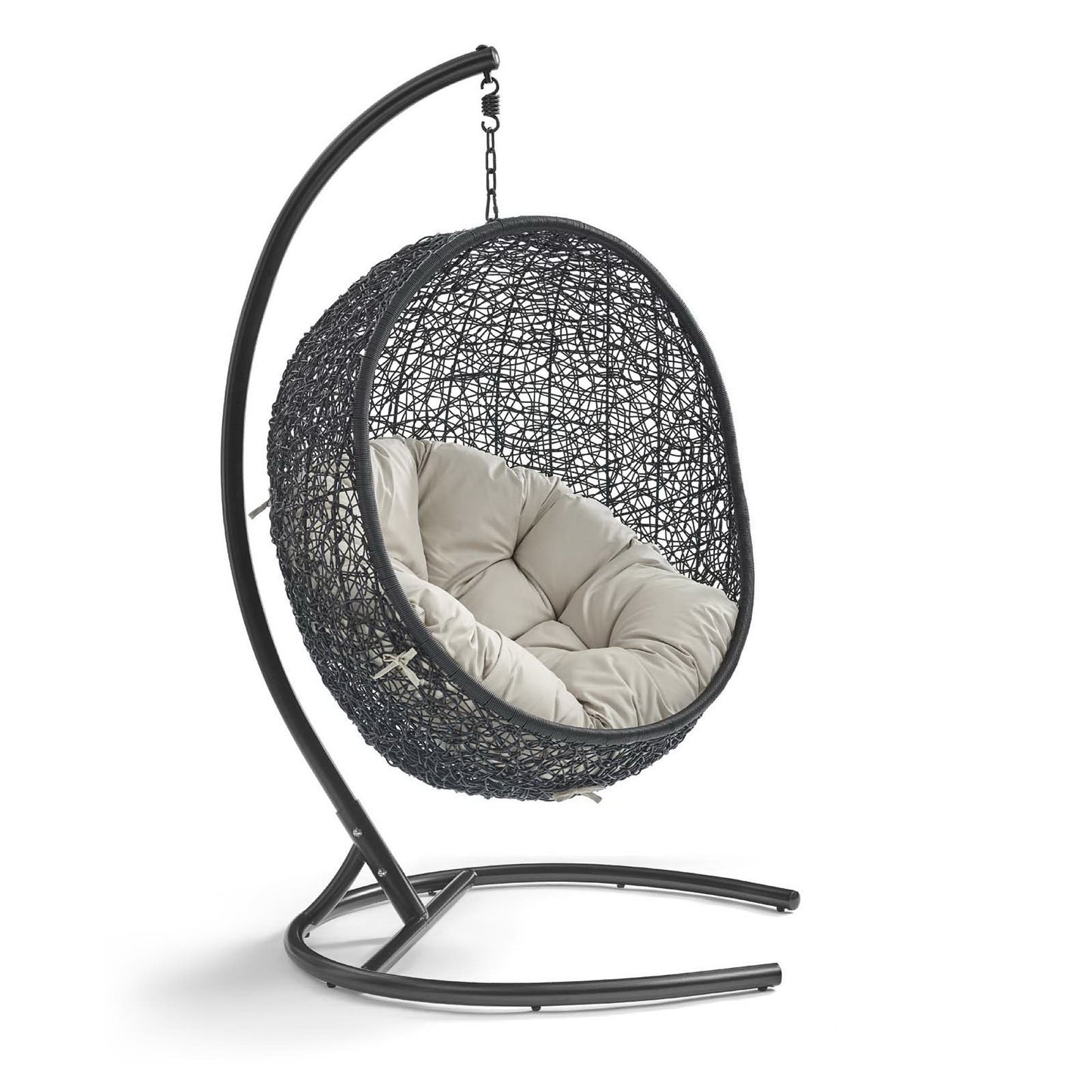 Encase Swing Outdoor Patio Lounge Chair in Beige by Modway (739)