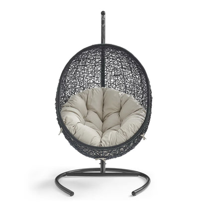 Encase Swing Outdoor Patio Lounge Chair in Beige by Modway (739)