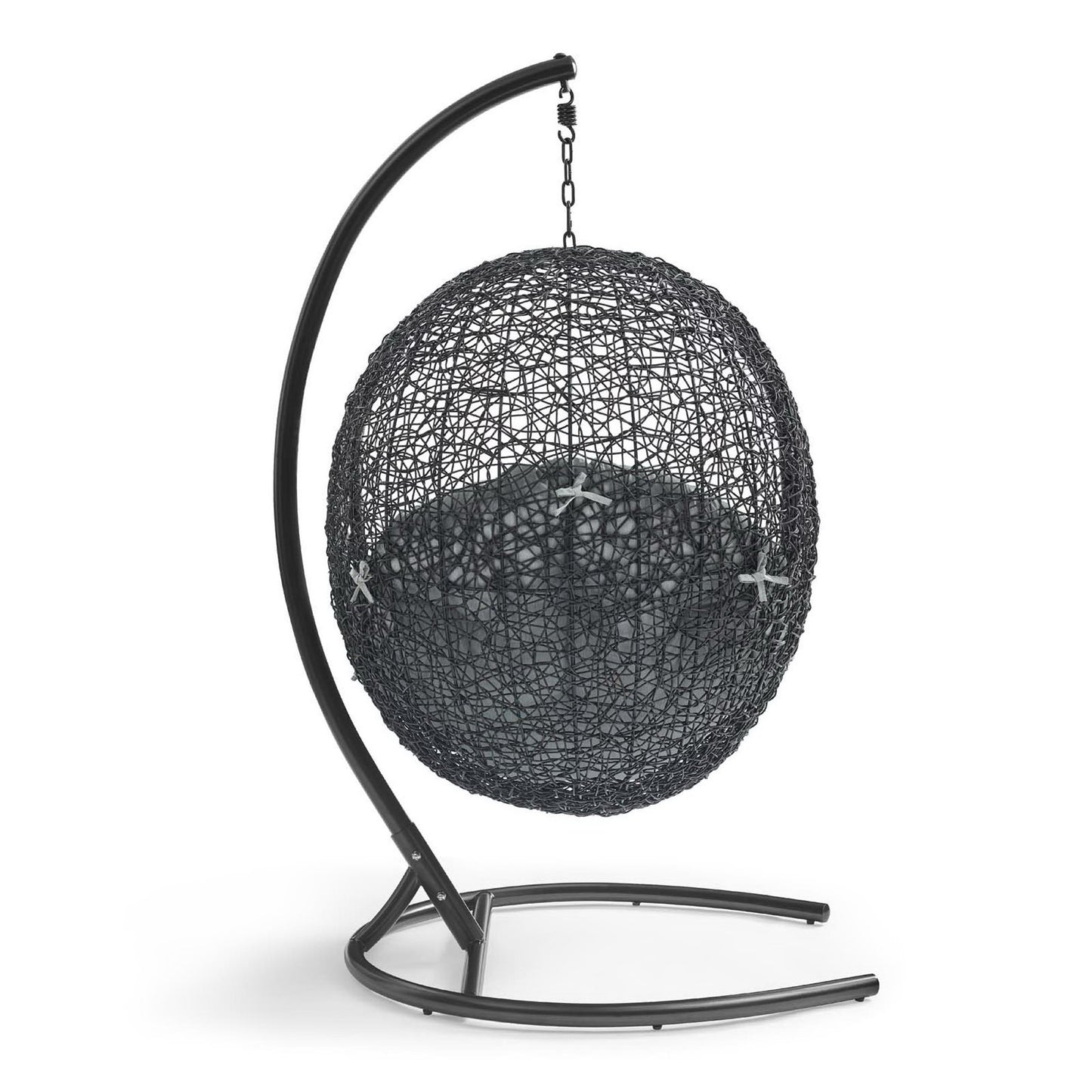 Encase Swing Outdoor Patio Lounge Chair in Gray by Modway (739)