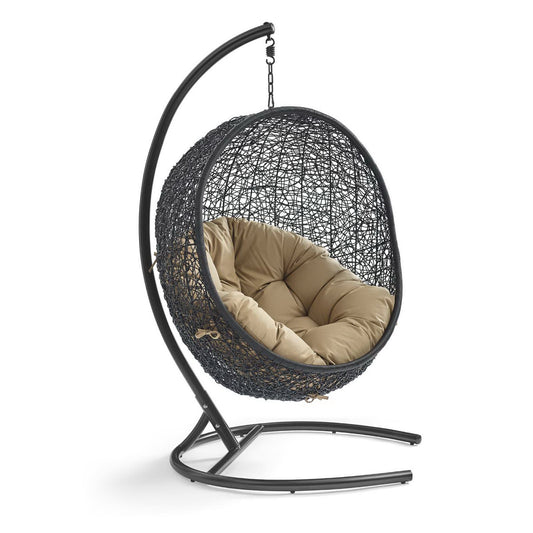 Encase Swing Outdoor Patio Lounge Chair in Mocha by Modway (739)