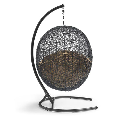 Encase Swing Outdoor Patio Lounge Chair in Mocha by Modway (739)