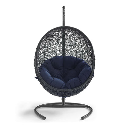 Encase Swing Outdoor Patio Lounge Chair in Navy by Modway (739)