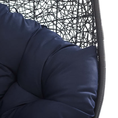 Encase Swing Outdoor Patio Lounge Chair in Navy by Modway (739)