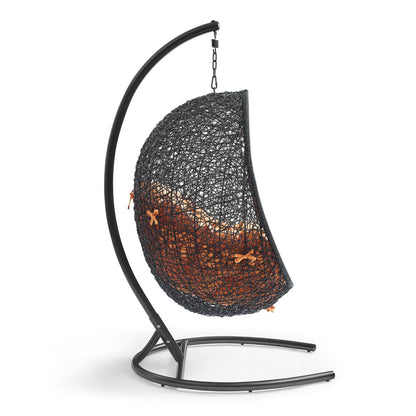 Encase Swing Outdoor Patio Lounge Chair in Orange by Modway (739)