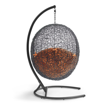 Encase Swing Outdoor Patio Lounge Chair in Orange by Modway (739)