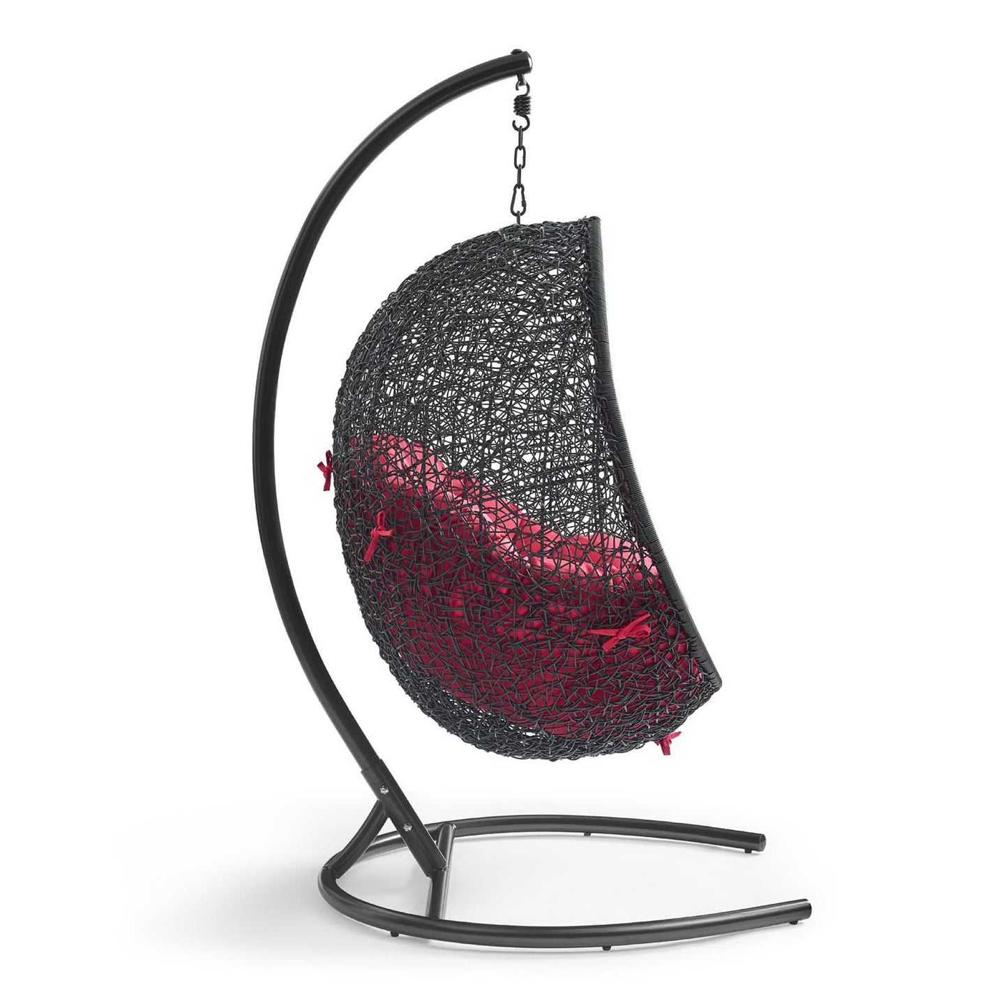 Encase Swing Outdoor Patio Lounge Chair in Red by Modway (739)