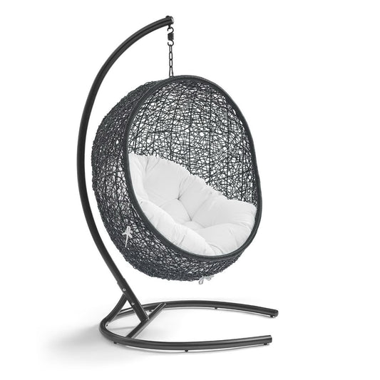 Encase Swing Outdoor Patio Lounge Chair in White by Modway (739)