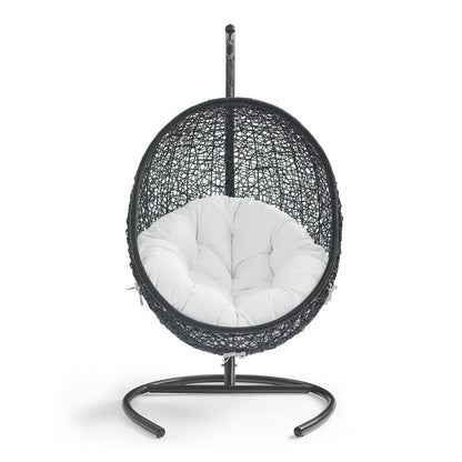Encase Swing Outdoor Patio Lounge Chair in White by Modway (739)