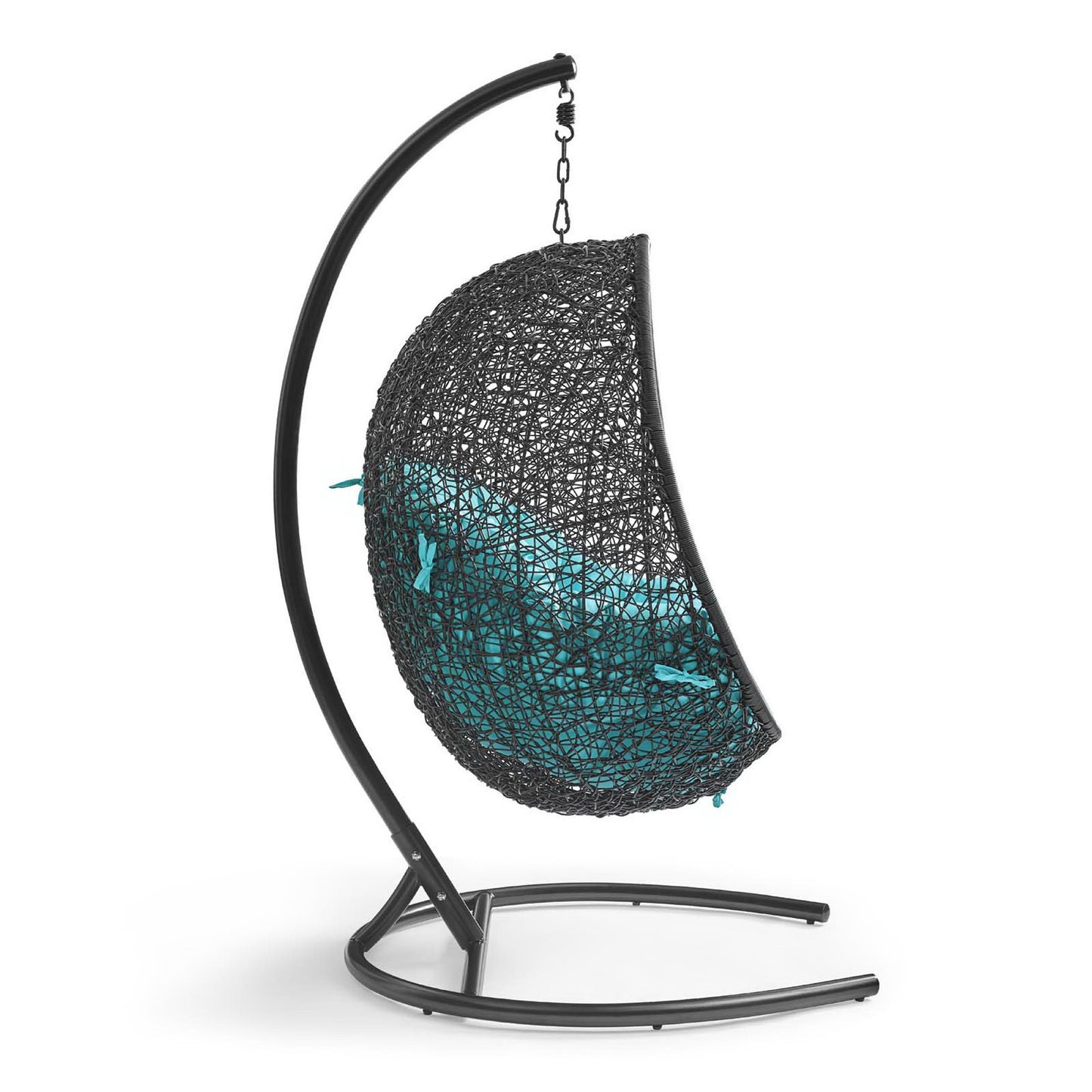 Encase Swing Outdoor Patio Lounge Chair in Turquoise by Modway (739)