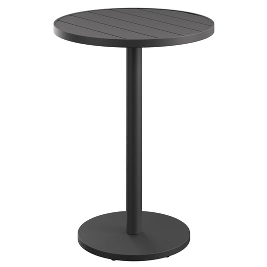 Tahoe 31 Inch Round Outdoor Patio Aluminum Bar Table in Gray by Modway (7594)