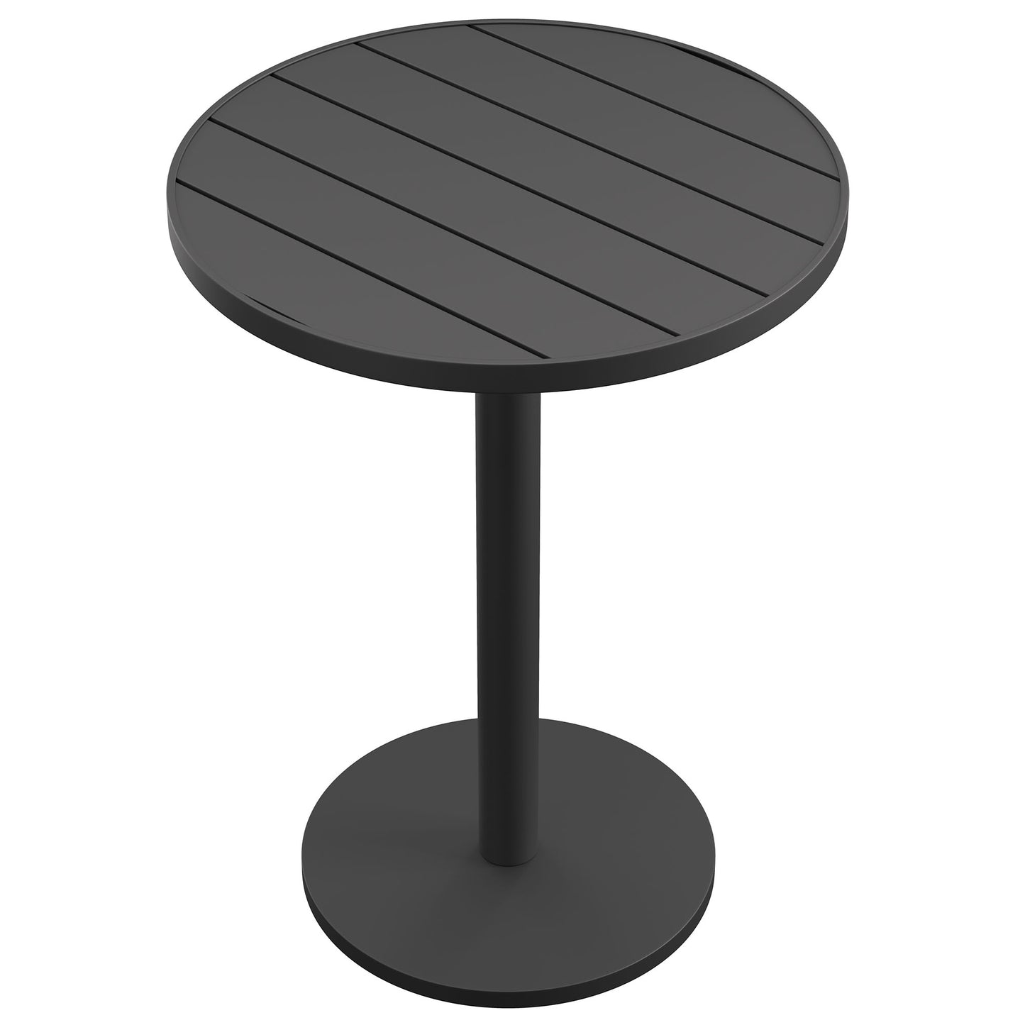 Tahoe 31 Inch Round Outdoor Patio Aluminum Bar Table in Gray by Modway (7594)