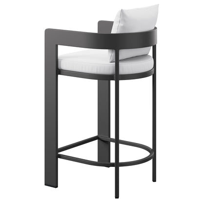 Tahoe Outdoor Patio Patio Aluminum Bar Chair in White by Modway (7595)