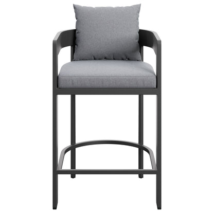 Tahoe Outdoor Patio Patio Aluminum Counter Stool in Gray by Modway (7596)