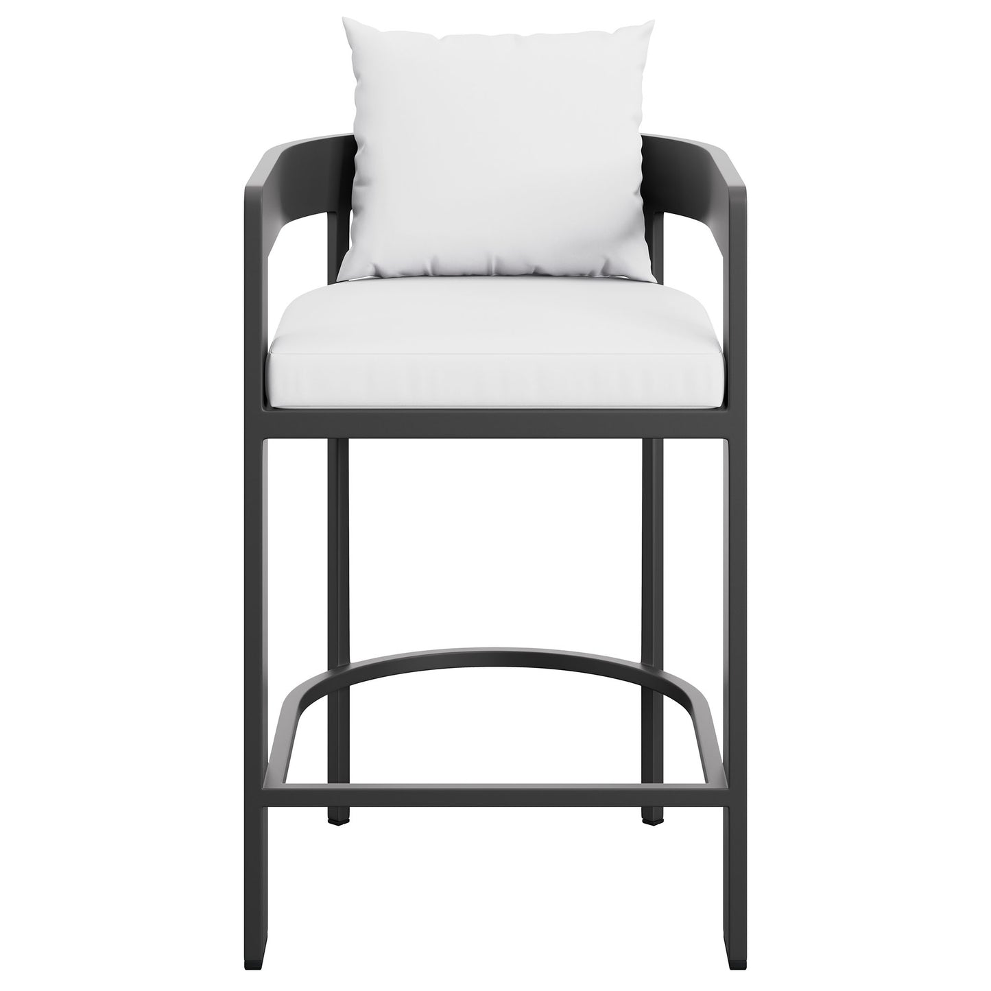 Tahoe Outdoor Patio Patio Aluminum Counter Stool in White by Modway (7596)