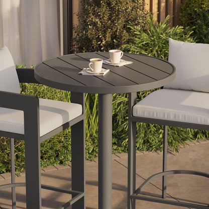 Tahoe 3-Piece Outdoor Patio Aluminum Bar Set in White by Modway (7597)