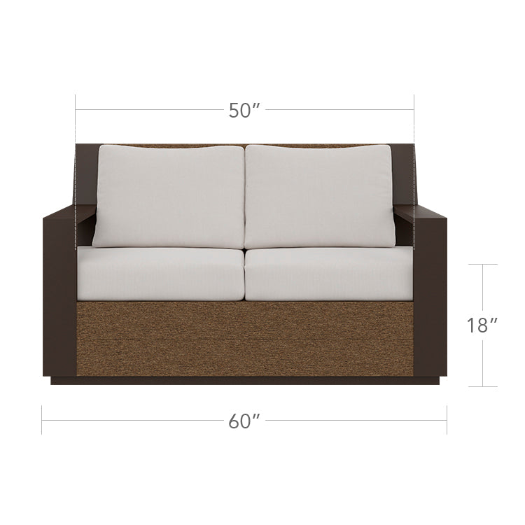 Eclipse Loveseat - Highback by DecoScape (7010-102HB)