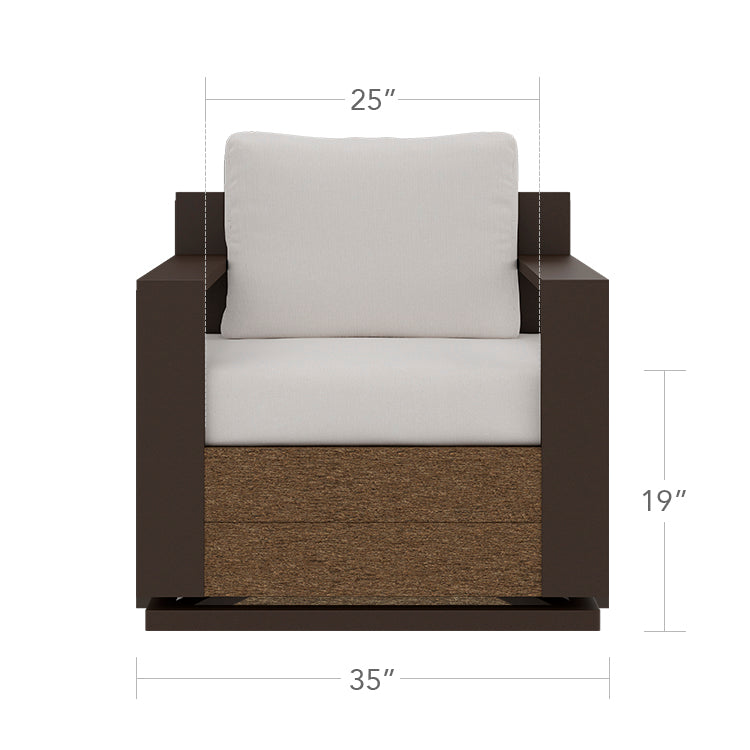 Eclipse Swivel Club Chair by DecoScape (7010-106)