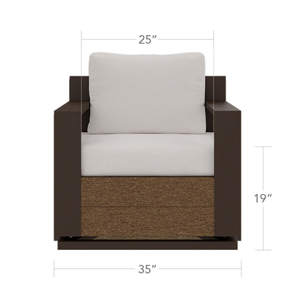 Eclipse Swivel Club Chair by DecoScape (7010-106)