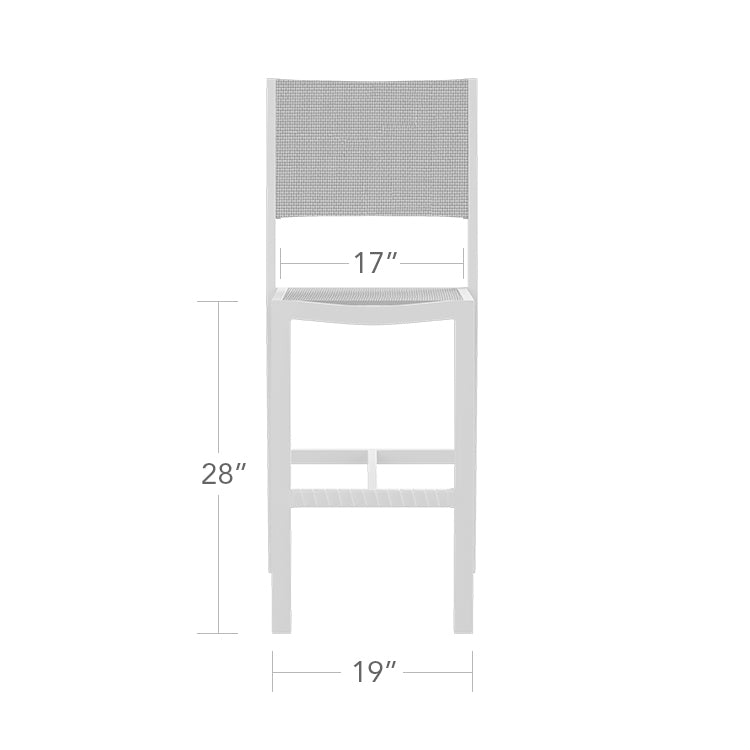 Fusion Bar Side Armless Chair by DecoScape