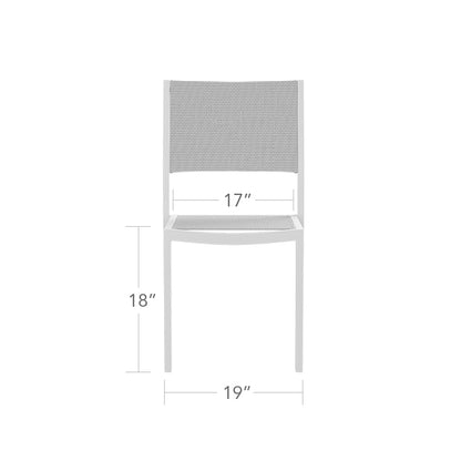 Fusion Dining Side Chair - Tex White - White Sling by DecoScape (3001-162-TXW-WHT)