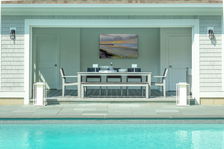 Greenwich 80" Dining Bench Woven by Seaside Casual (611W)