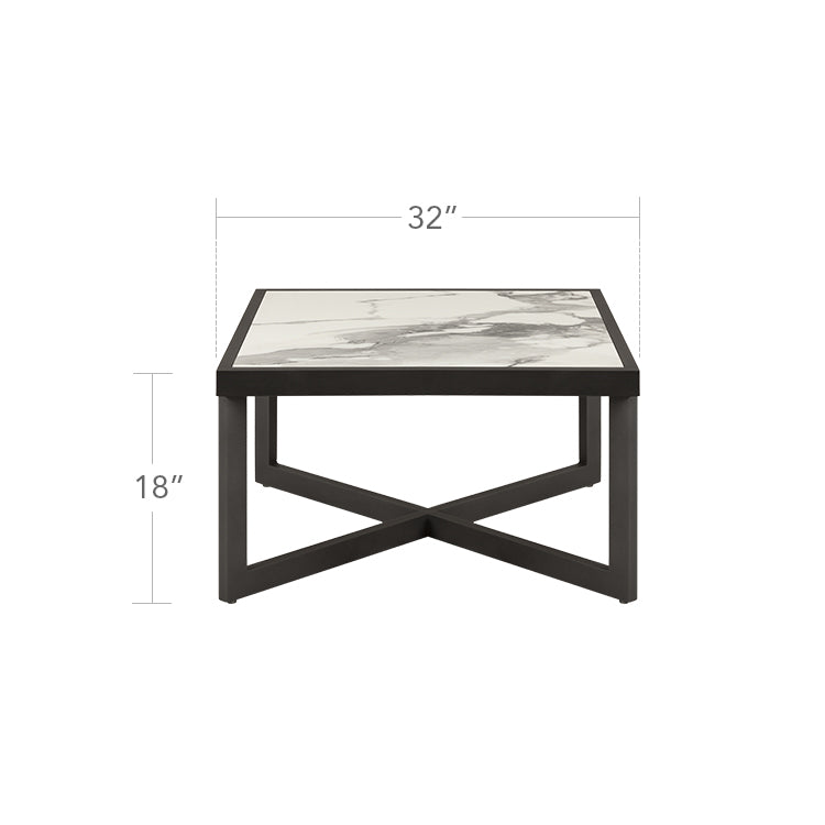 Iconic 32" Square Coffee Table by DecoScape (3217-504)